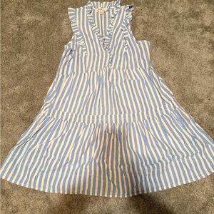 Vineyard Vines Women’s Blue and White Striped Dress